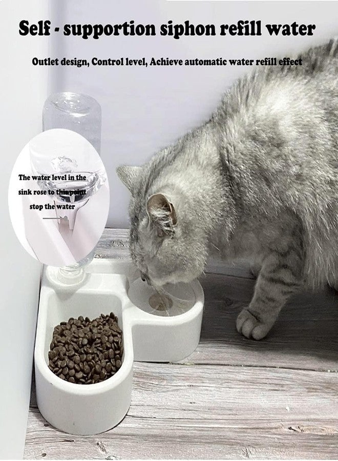 ZURITY Animal Feeding Plastic 2 in 1 Pet Bowl | Food Dispenser for Cat/Dog with Automatic Water Bottle | Pet Feeder Bowl | Pet Care Supplies (Pack of 1,Multicolor) - Image 5